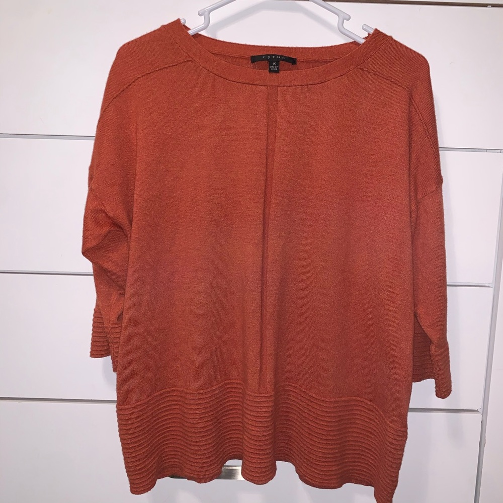 Cyrus by nordstrom burnt orange sweater